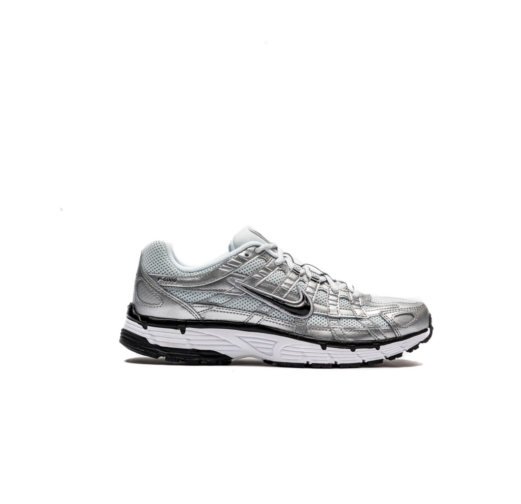 NIKE WMNS P-6000 WHITE/BLACK-METALLIC-SILVER-PURE-PLATINUM